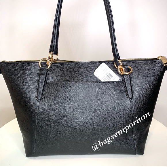 Coach Ava Black Leather Tote - Picture 3 of 10